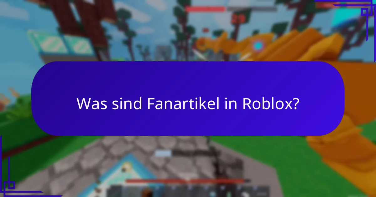 Was sind Fanartikel in Roblox?